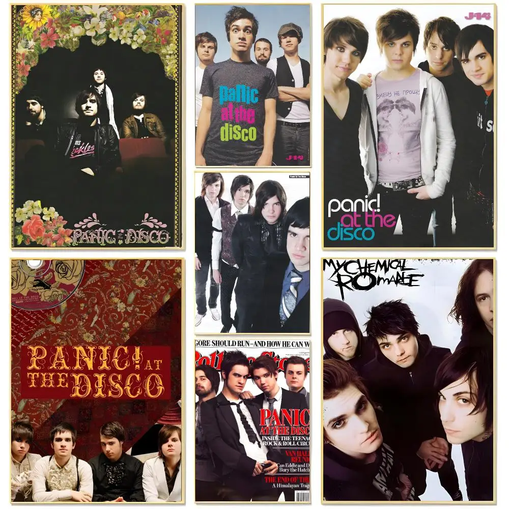 band rock P-Panic! at the Disco Poster Living Room Bedroom Decorative Print Unframed Decor