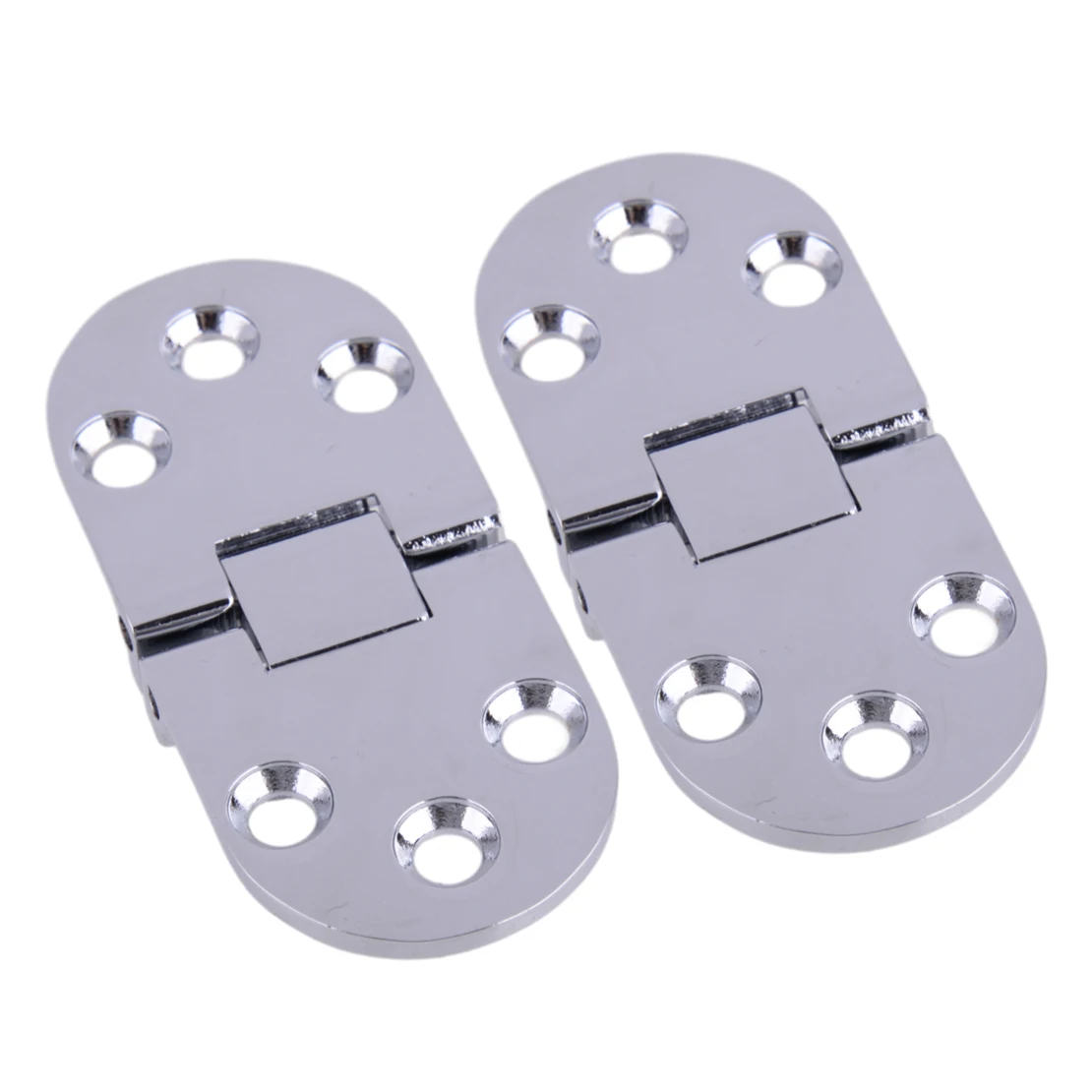 

2pcs 70 x 30mm Silver Marine Hatch Door Hinge 180 Degree Flush Mount Zinc Alloy for Boat RV