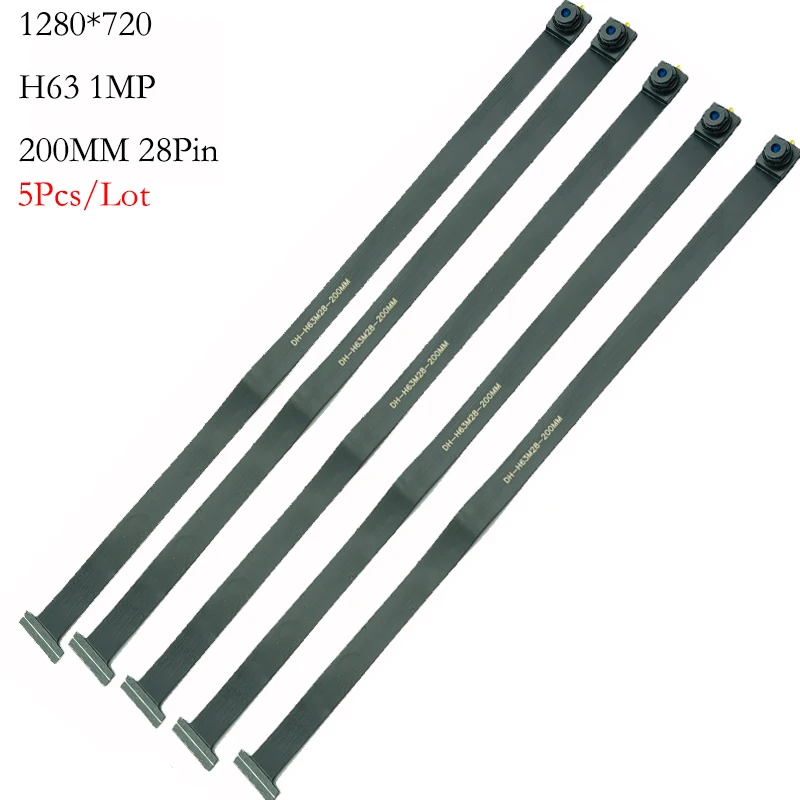 1 sztuk/2 sztuk/5 sztuk 1MP 1280*720 H63 moduł kamery 80 stopni MIPI SPI DVP 28-pinowy interfejs 1/4 obiektyw 200MM długość