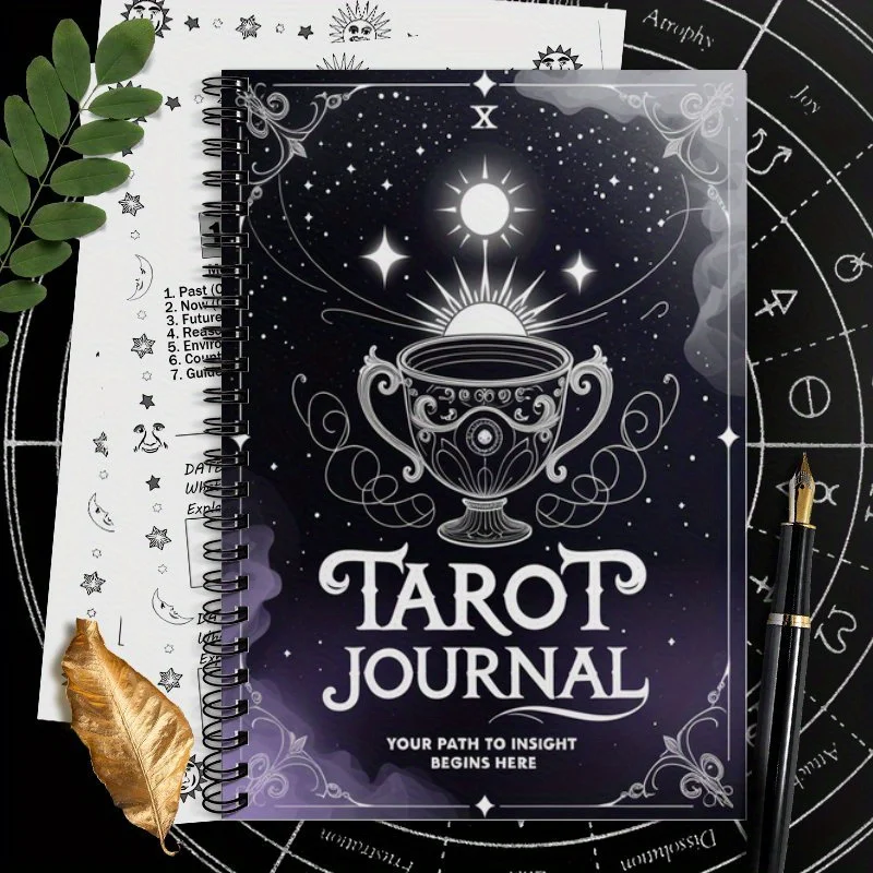 1pc A5 tarot journal suitable for beginners and experts, suitable for all card formations below six, with gameplay group steps