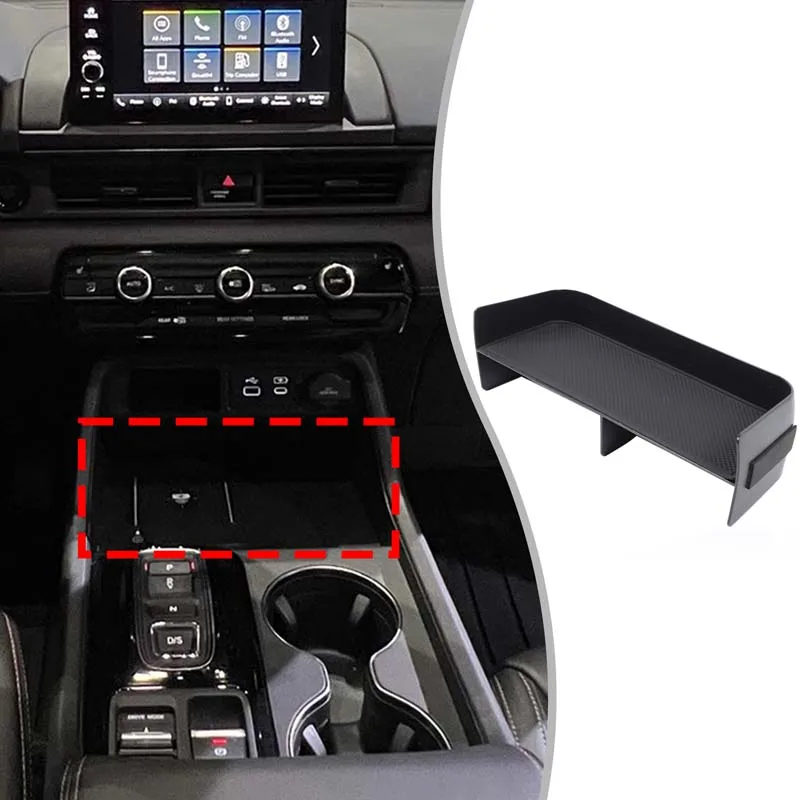 

ABS Plastic Middle Center Console Organizer Tray Gear Shifter Armrest Box Storage for Honda Pilot 2023+ Car Accessories