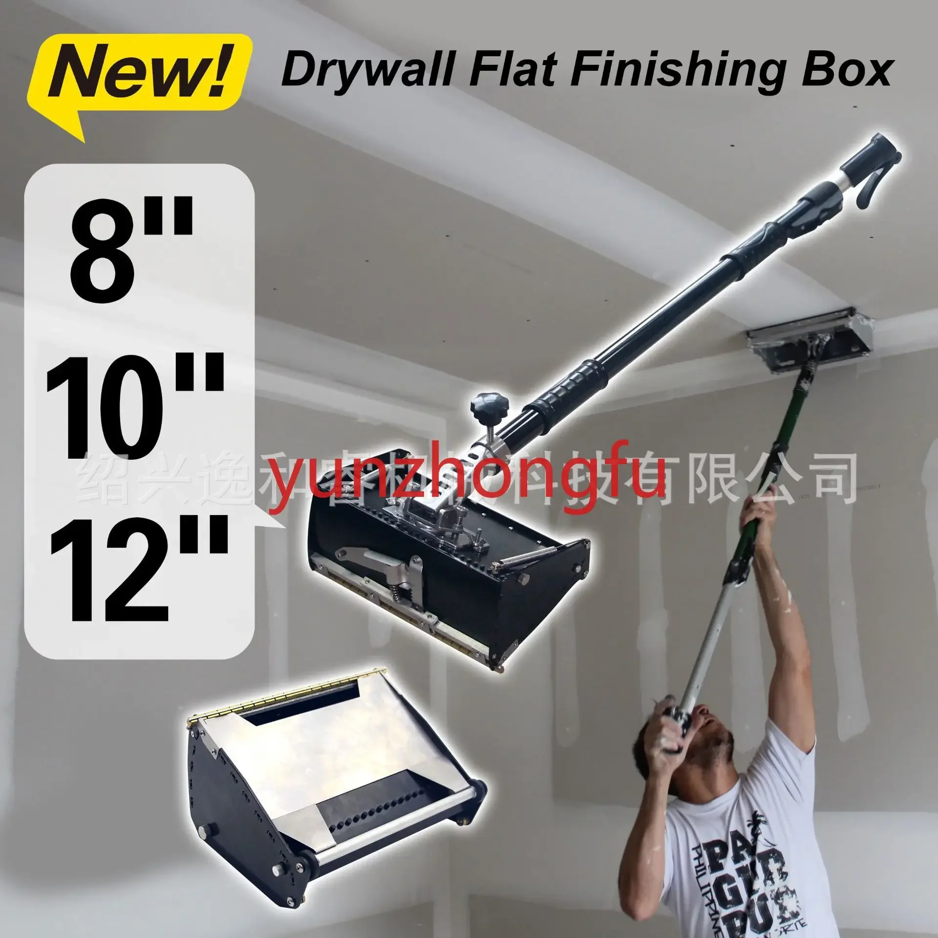 Wall Cleaning Ash Painting Tool Telescopic  Box Drywall Flat Finishing