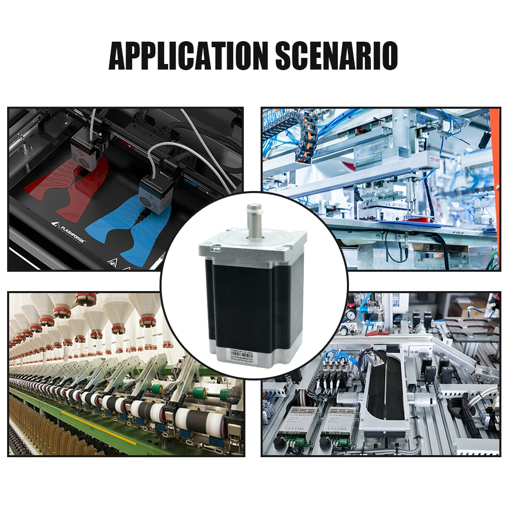 HLTNC YAKO bifásico 86 Nema34 8 cables 8.5NM 12NM Motor paso a paso de circuito cerrado YK86HB118-6A YK86HB156-6A para Cnc