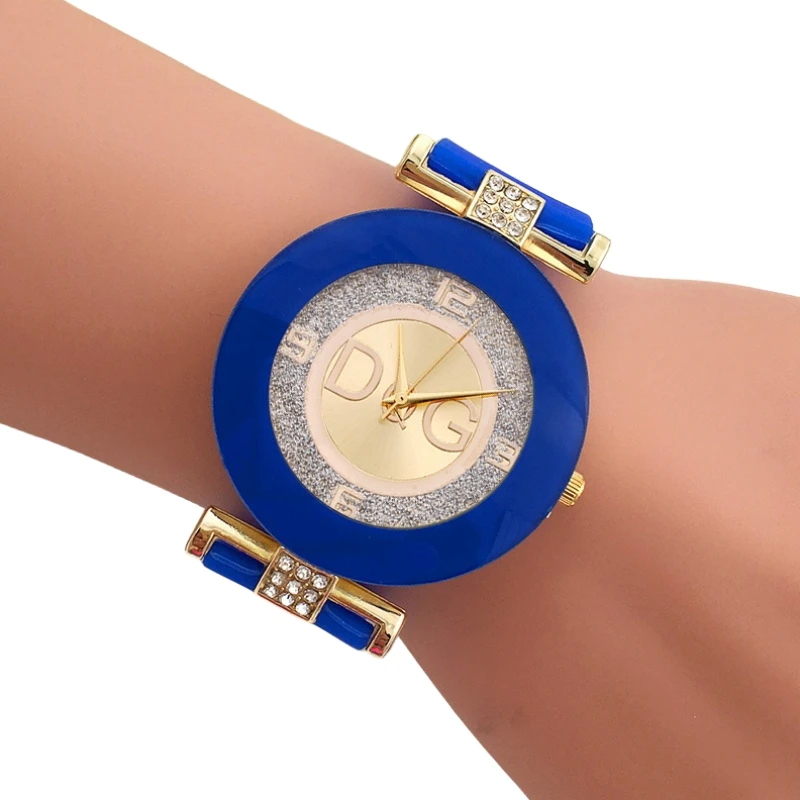 Orologio da donna di lusso Orologio da polso da donna in pelle Acciaio inossidabile Pelle Silicone Diamante Orologi al quarzo digitali Uomo Montre Regalo