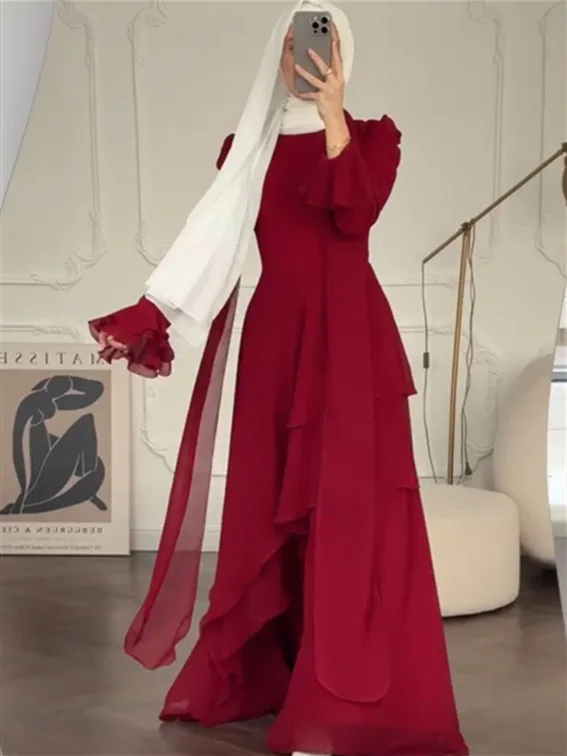 2025 Spring Season New Design Sense Luxury Fashion Long Sleeve Long Dress Fashionable and Comfortable Temperament evening Dress