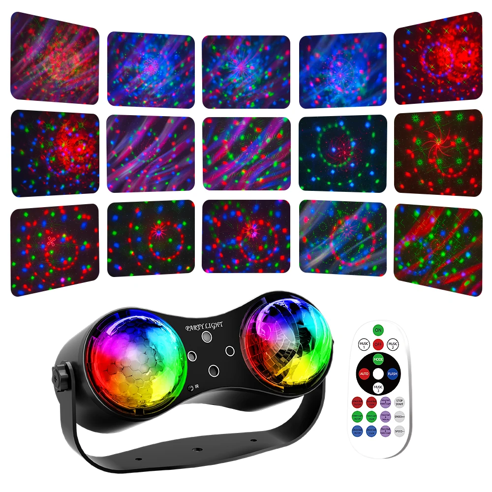 

20W LED Mini Laser Effect Light , RGB Disco Stage Light, Strobe Flash Atmosphere Lamp for KTV Party Christmas Home Decor