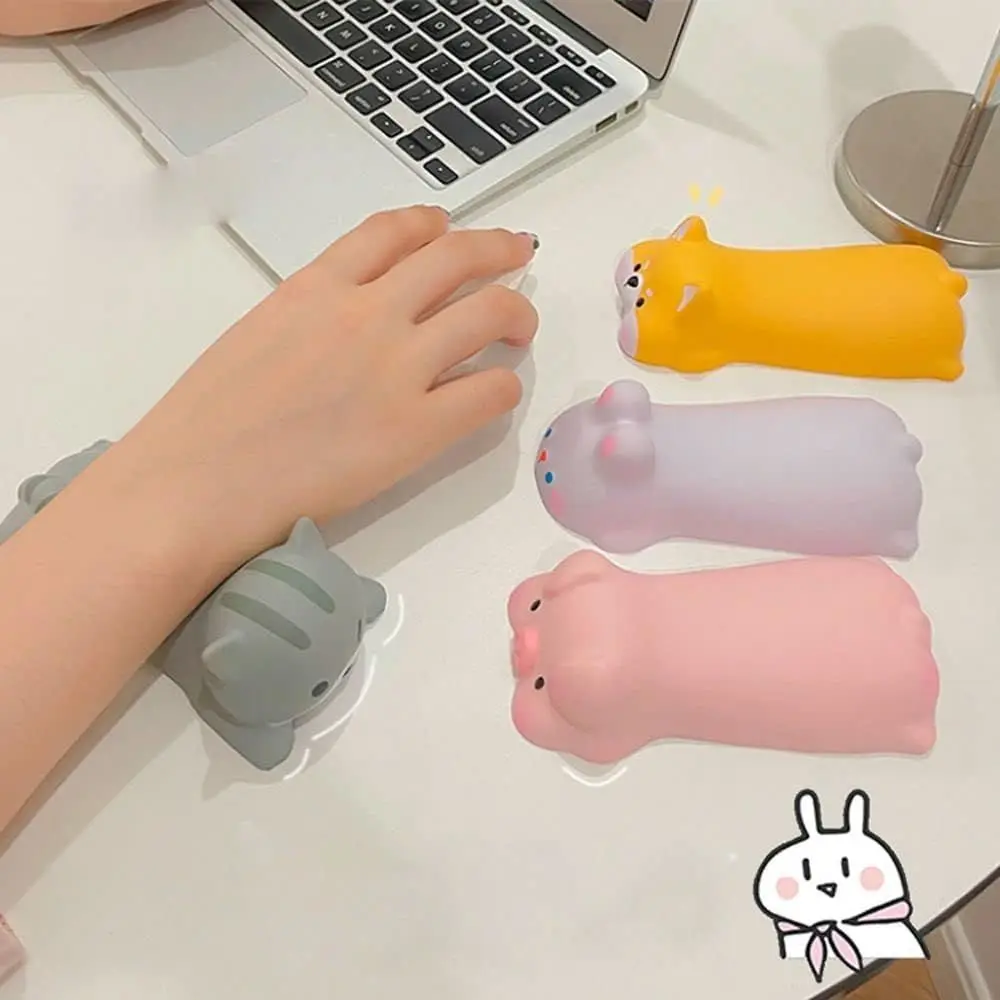 1pc Decompression Mouse Pad Wrist Pad Girls Wrist Pad Cute Cartoon Office Desk Pad Wrist Rest Hand Rest