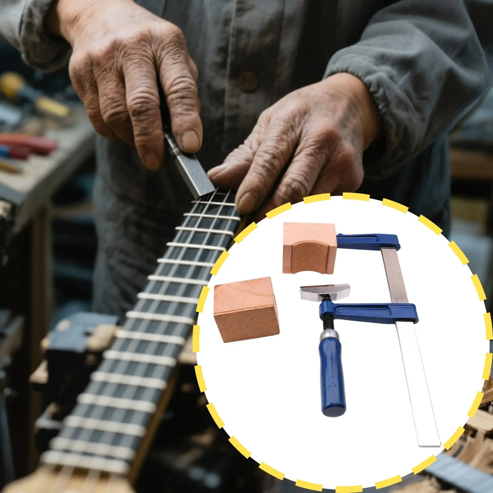 전문적인 악기 제작 도구 와이어 크림퍼 프렛 프레스 인서트 기타 베이스 핑거보드 수리 및 설치용