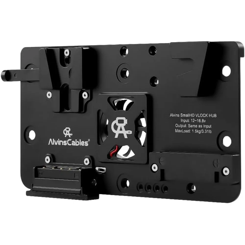 Integrated V-Mount Battery Plate for SmallHD Cine 7 Indie 7 702 Touch Monitor VAXIS Wireless Video Transmission Power Mount Kit