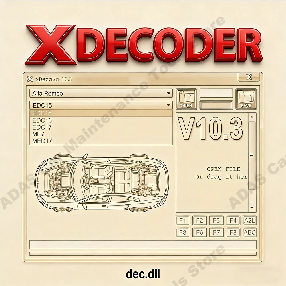 XDecoder 10.3 DTC Remover DTC OFF Eliminar software Desactivar error desactivado DTCRemover para muchas computadoras portátiles