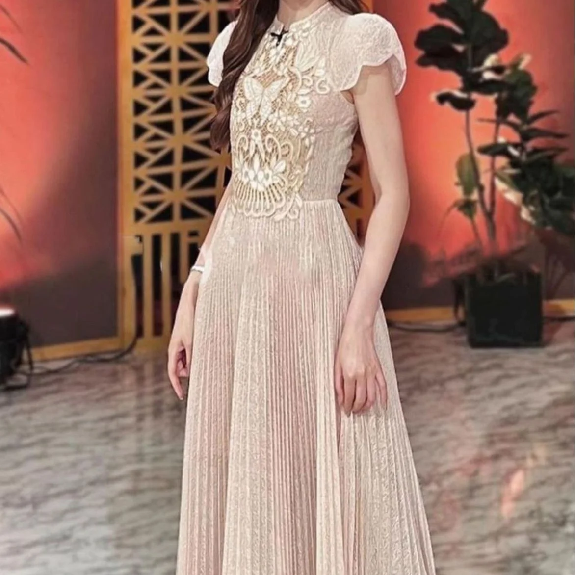 

Кружевное Тюлевое платье JAMERARY с вышивкой для выпускного вечера, женские летние сексуальные длинные плиссированные платья миди с коротким рукавом и бабочкой