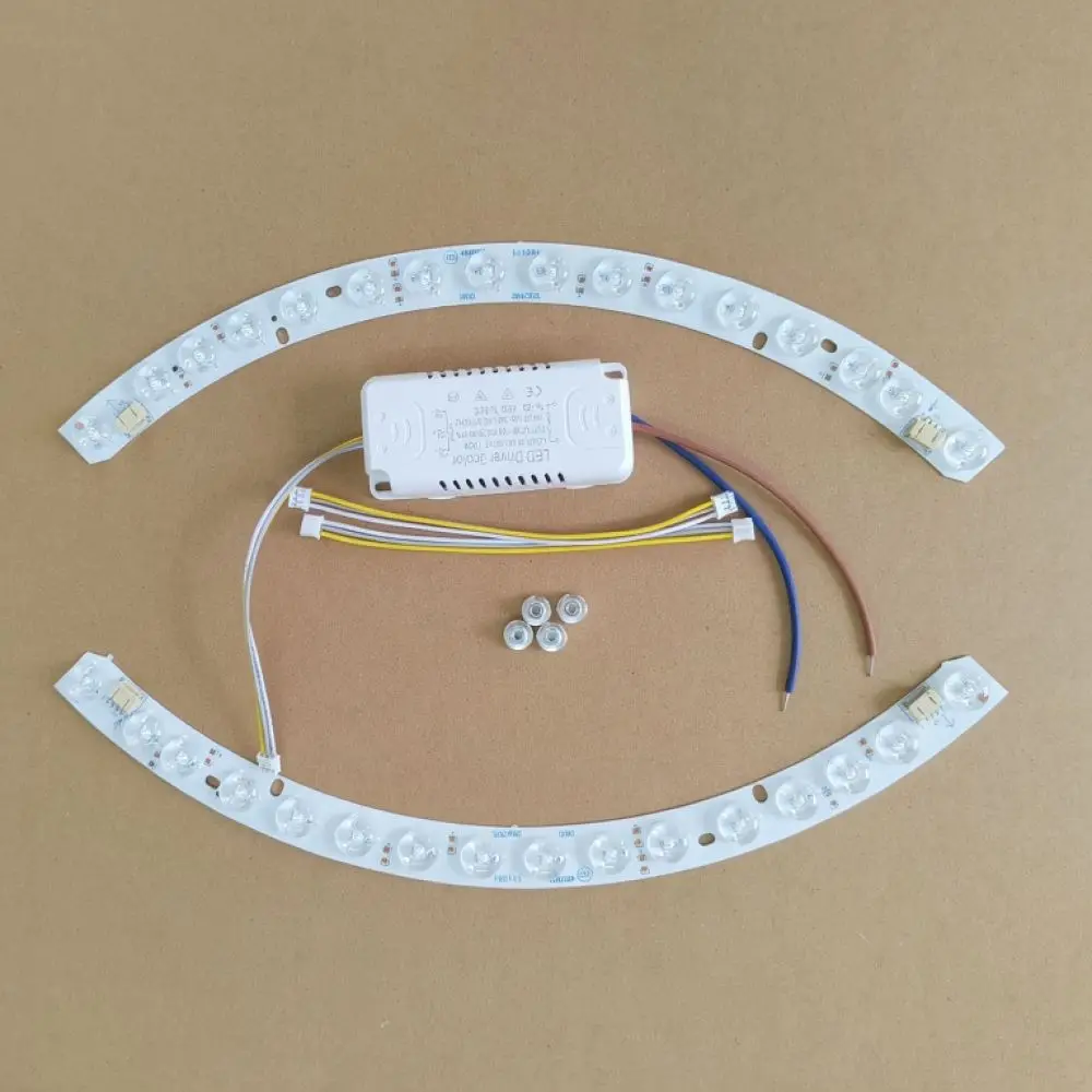 LED Module Light Board For Ceiling Fan Lamp Curved Lens Strip High Output Replacement Source Dimmable Interior Lighting