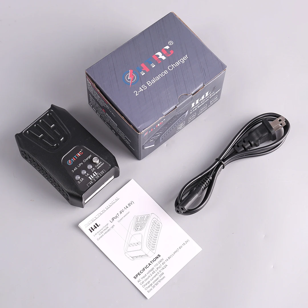 HTRC H4AC Smart Balance 2-4S Lithium Battery Charger Multifunctional Easy Charger for RC Models - Automatic Battery Charging