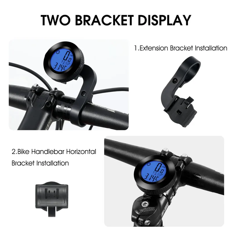 WEST BIKING Wireless Bicycle Computer Waterproof Speedometer Backlight MTB Road Bike Handlebar Odometer Cycling Computer