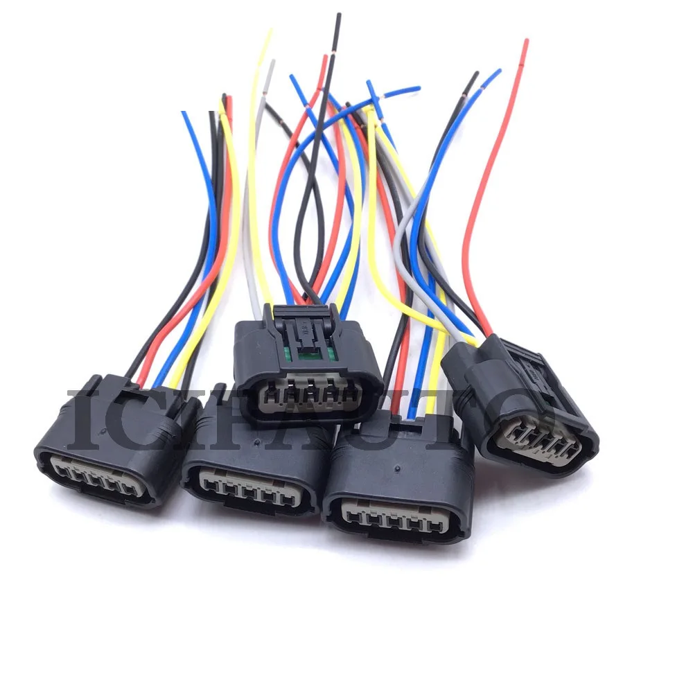 5way Turbo turbine Solenoid valve Electrical Connector Pigtail wiring Harness plug For Honda