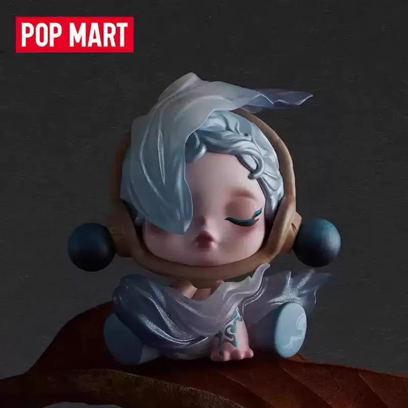 POP MART SKULLPANDA la serie de flor de ciruelo de tinta caja ciega juguetes Guess Bag caja misteriosa Mistery Caixa figura de acción sorpresa Linda
