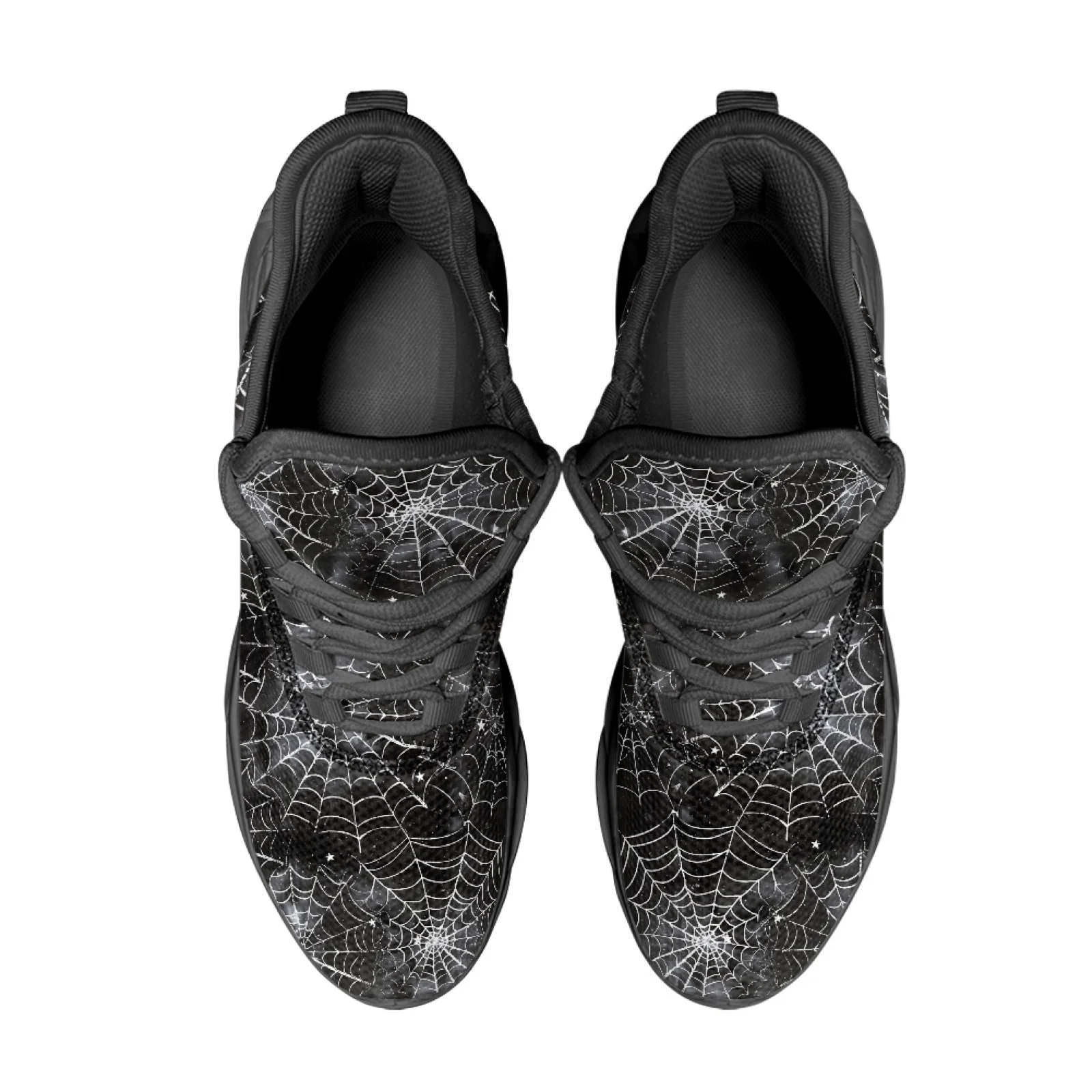 PENSTROLL PENSTROLL Spider Web Pattern Lace-Up Athletic Shoes Fashion Sneakers for Men New Arrival Gym All Season