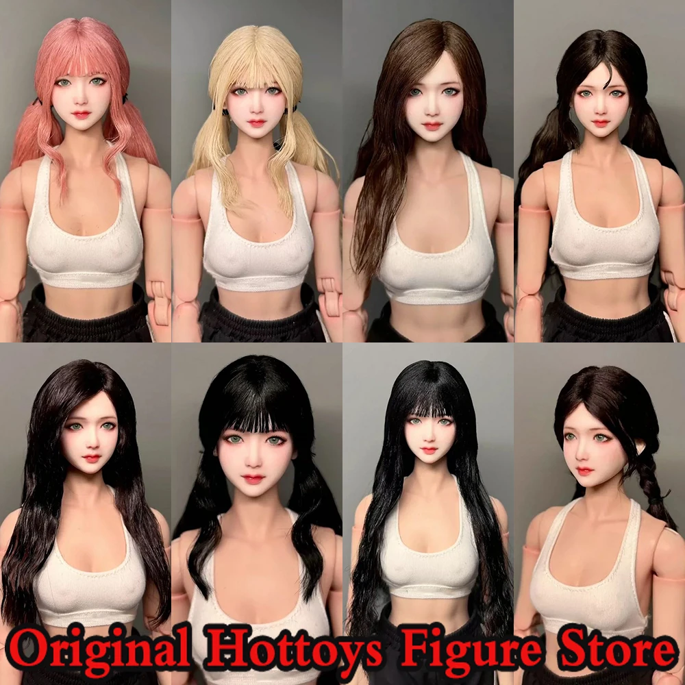 

In Stock 8 Style 1/6 Scale Female Soldier Scene Accessories Tang Li Wigs Prop Fit 12-inches Action Figure Model Doll Head