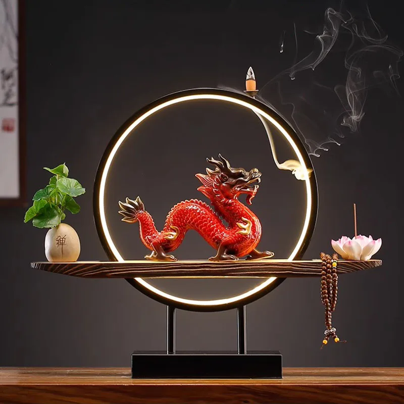 Samurai queimador de incenso titular caixa óleo essencial cerâmica base incenso fonte adornos para el hogar velas aromáticas decorativas