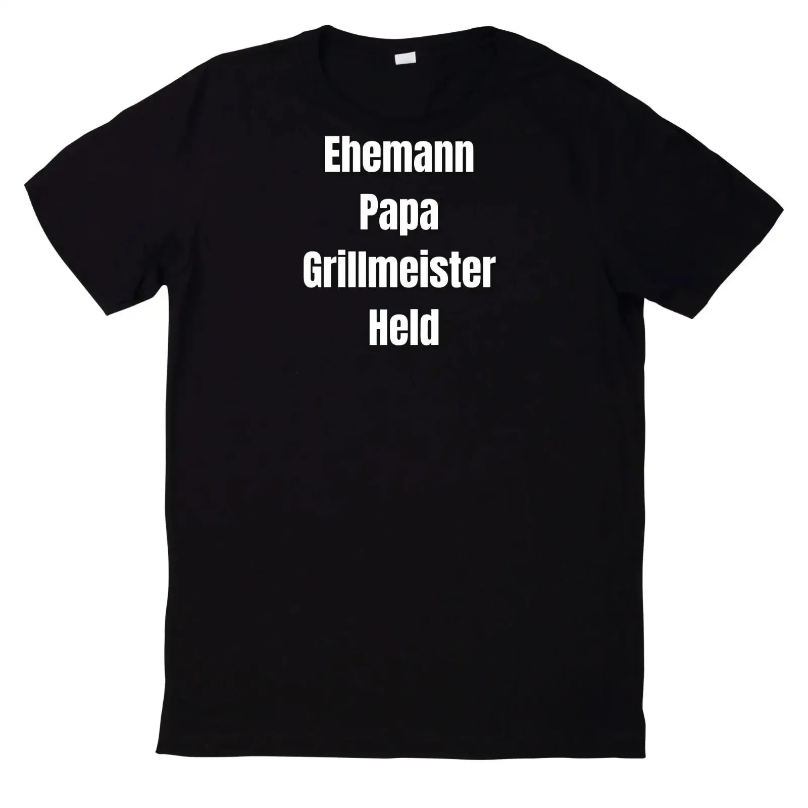 T Shirt Ehemann Papa Grillmeister Held Geschenk Motiv Baumwolle vintage Washed Stylish Casual homme Breathable fashion