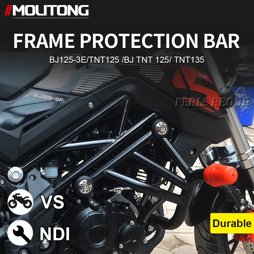 

Защита двигателя мотоцикла и защита рамы для Benelli TNT125 TNT135 BJ125-3E | Аксессуары для защиты бампера Crash Bars