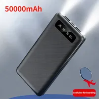 New Creative Mini Convenient Digital Display Power Bank 50000 MAh Thin and Light Mobile Power Supply Universal for Smartphones