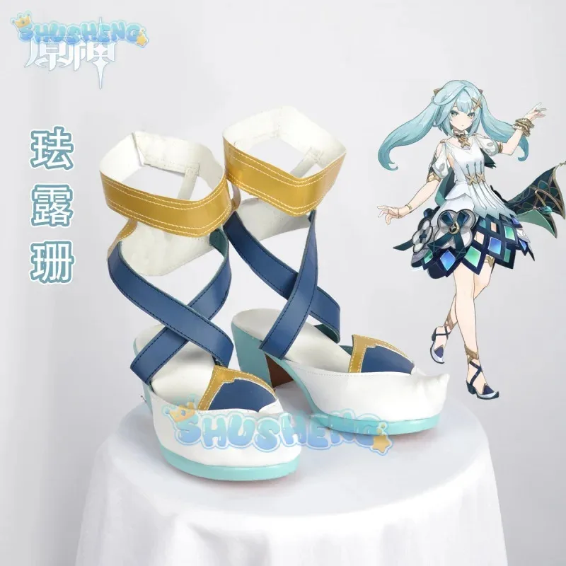 

lili 123Genshin Impact cos Faruzan cosplay Anime game character shoes
