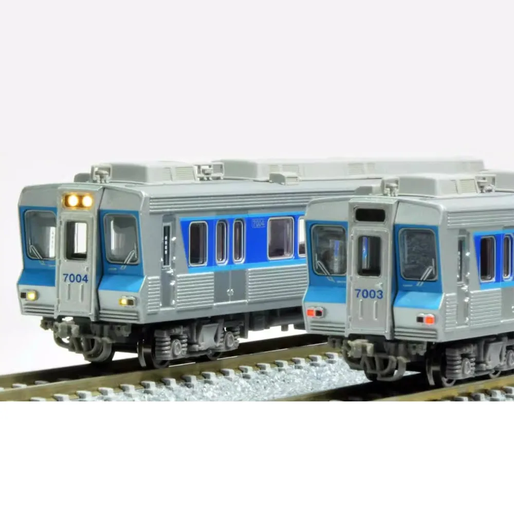 Modello di treno in scala N 1/160: set di 8 auto elettriche a unità multiple Hokuso Railway Type 7000 Set di treni A2176 - Regalo giocattolo per ragazzi