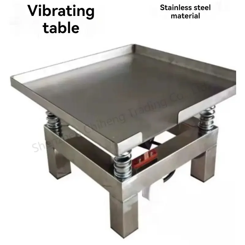 Nueva mesa de vibración pequeña mesa de vibración de hormigón plataforma de bloque de prueba de mortero de cemento plataforma de acero inoxidable