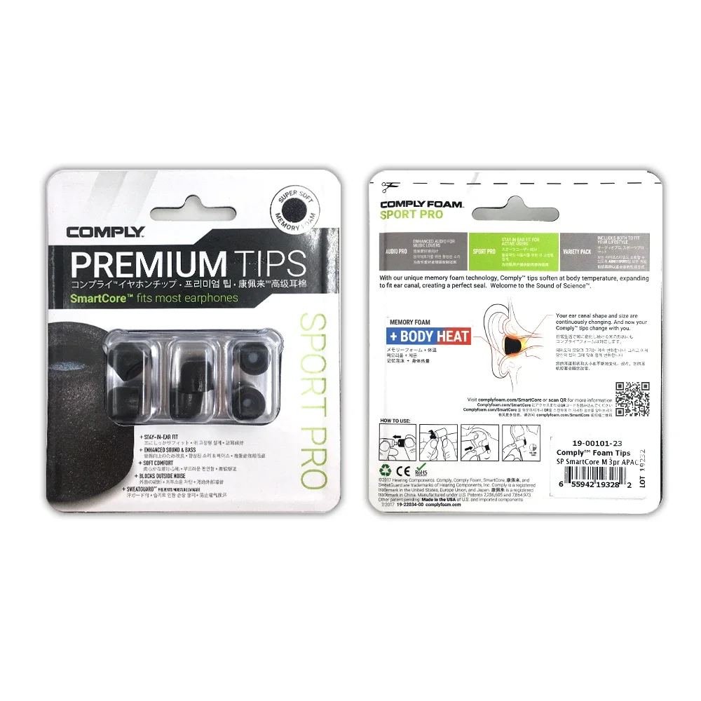 COMPLY T500 TX500 T100 T200 T600 SP SmartCore AP  Premium Earphone Foam TIPS