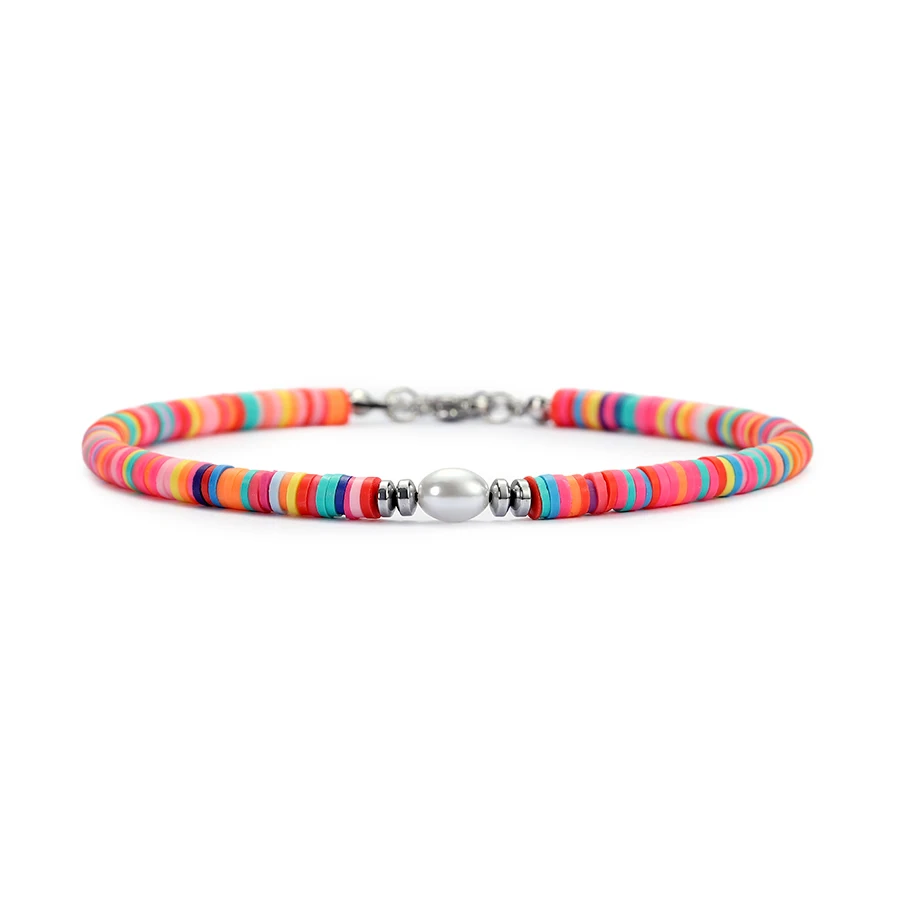 Noter Bohemian 3-teiliges Damen-Fußkettchen aus ausgewähltem Holz, Poly-Cay-Fußarmband, Strandurlaub, vielseitiges Zubehör, Schmuck, Geschenk – Detail 6