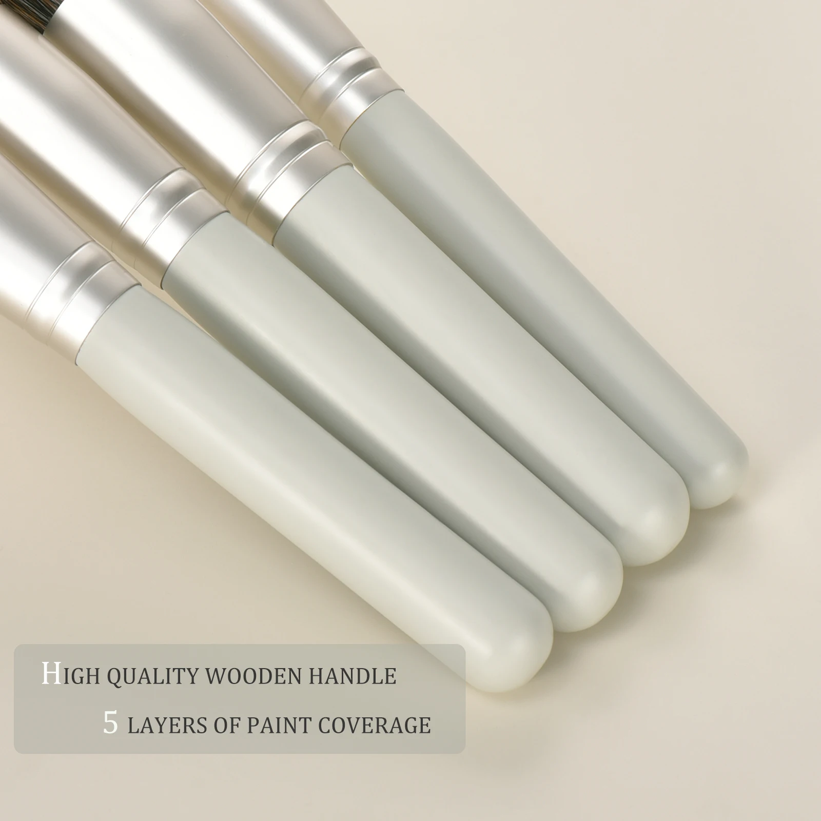 木製ハンドル付きメイクアップブラシセット,合成ベースブラシ,アイシャドウブラシ,メイクアップスポンジ,パウダーパフツール,品質,10個