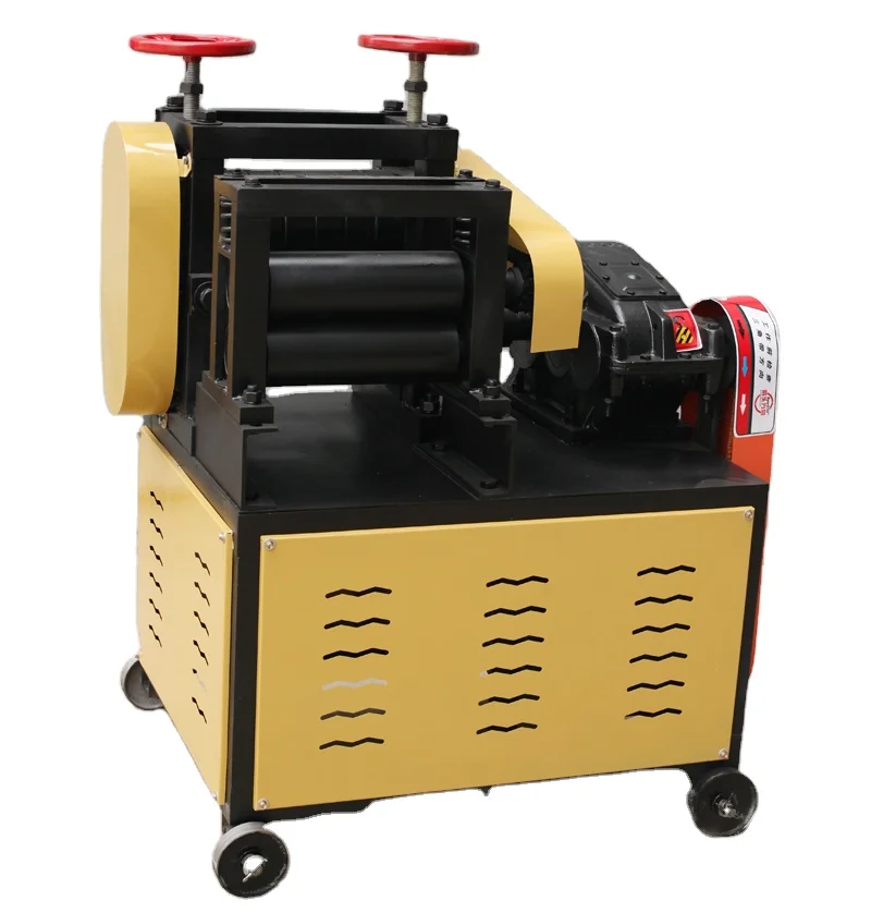 آلة استقامة شريط الخردة الصلبية GX10-25 لصناعات البناء مع محرك تروس يحمل المكونات الأساسية