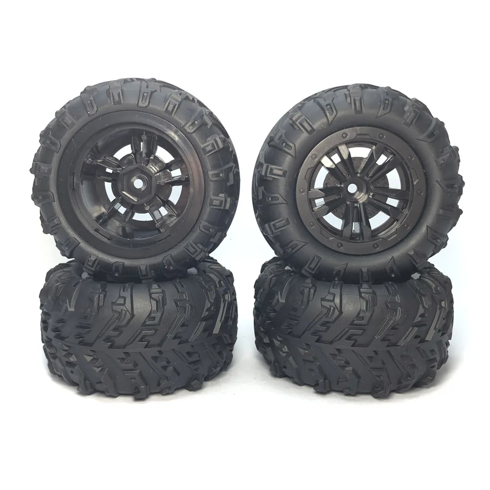 85mm 4PCS/lot 12mm Hex Monster Truck Wheel Tires dla SCY 16101 Pro 16102 Pro 1:16 Off Road RC Car Upgrade Parts