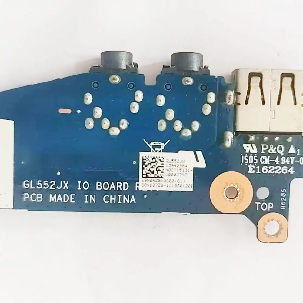 OEM For ASUS ROG ZX50V ZX50J FX51V GL552J GL552JX GL552V GL552VD GL552VW FX-PRO FX-PLUS Laptop USB Audio Headphone Jack Board view 3
