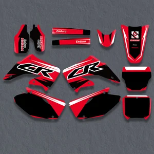 Personalisierter Fonds -Aufkleber, Carement Graphics, Honda CR125, CR250, CR 125, CR 250, 2002, 2012, 2011, 2010, 2009, 2008 8 Hauptverkauf CareWood Kit machen 250 2008 - №7