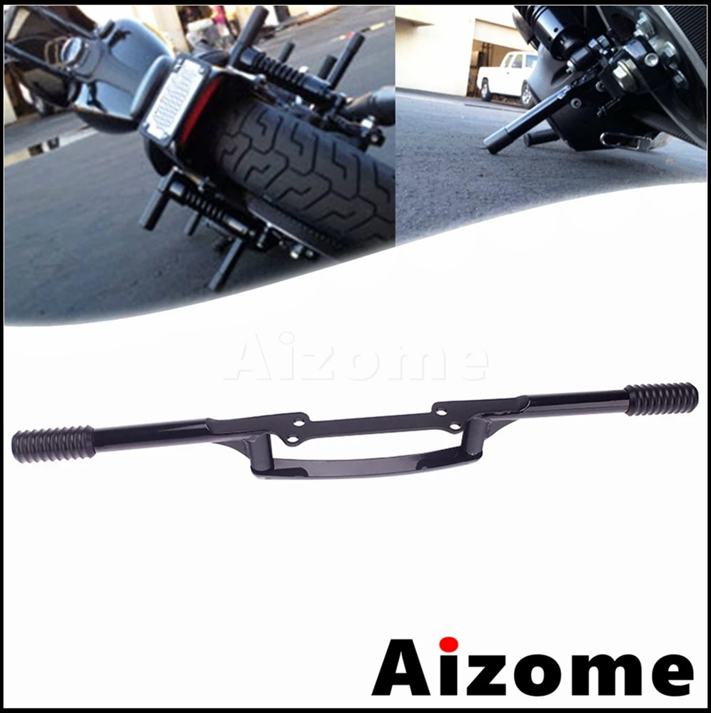 

Motorcycle Rear Crash Bar Passenger Peg Slider Protector For Harley Dyna Fat Street Bob Low Rider Wide Glide Sports Glide 06-17