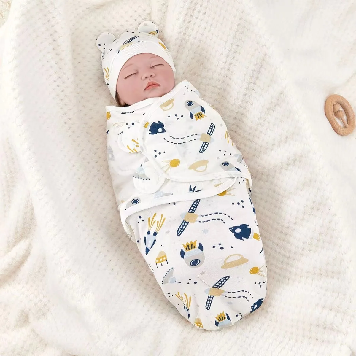 

New High Elasticity Baby Surrender Style Shock-absorbing Newborn Swaddle Cloth Kick Resistant Baby Swaddles