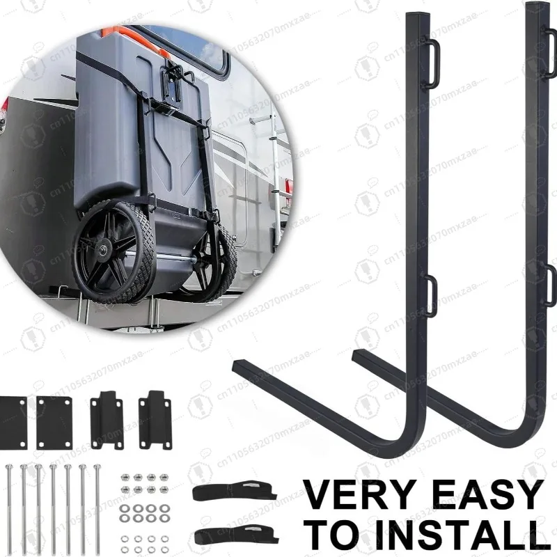 RV Bumper Mount Tote Tank Holder Heavy Duty Camper Trailer Waste Water Tank Bracket RV Accessory