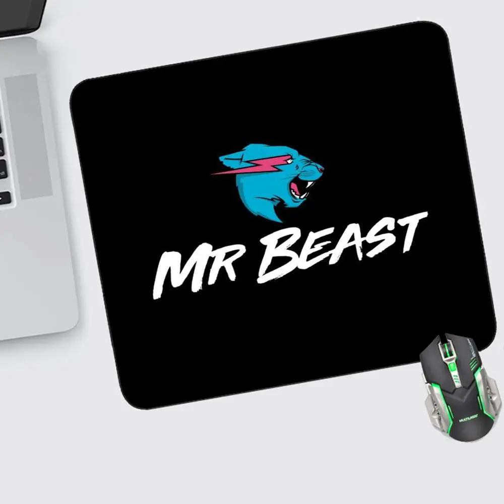 

Mr Beast Mouse Pad Small Gaming Accessories Keyboard Computer Offices Desk Mat Pc Gamer Non-slip Rubber Mousepad