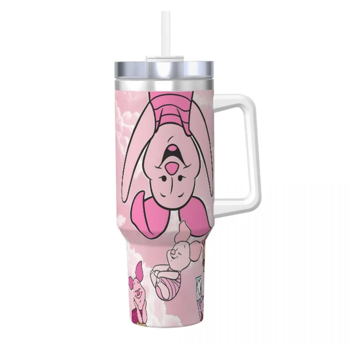 Stainless Steel Tumbler Winnie The Pooh Piglet Thermal Cups Insulated Hot Drinks Car Mugs Travel Custom Water Bottle