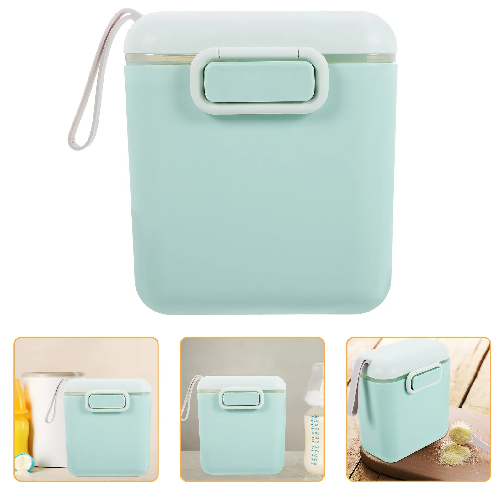 

Powder Formula Container Portable Large Capacity 400Ml Airtight Seal Non-Spilling Travel Dispenser Milk Storage on The Go