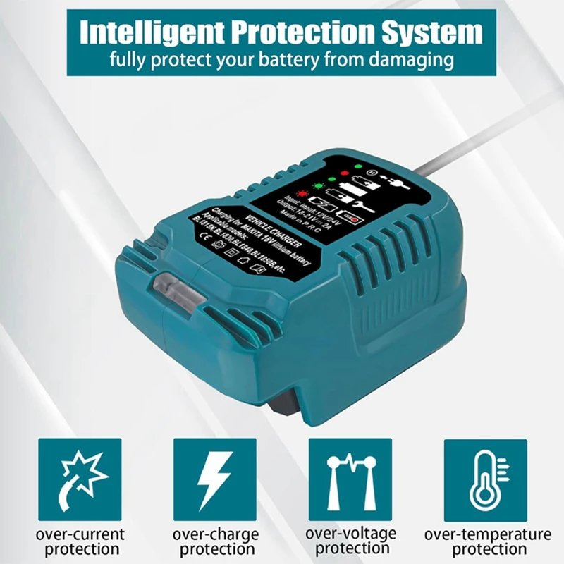 휴대용 미니 배터리 충전기, 마키타 18V 리튬 이온 배터리, BL1415 BL1420 BL1815 BL1830 BL1840 BL1860