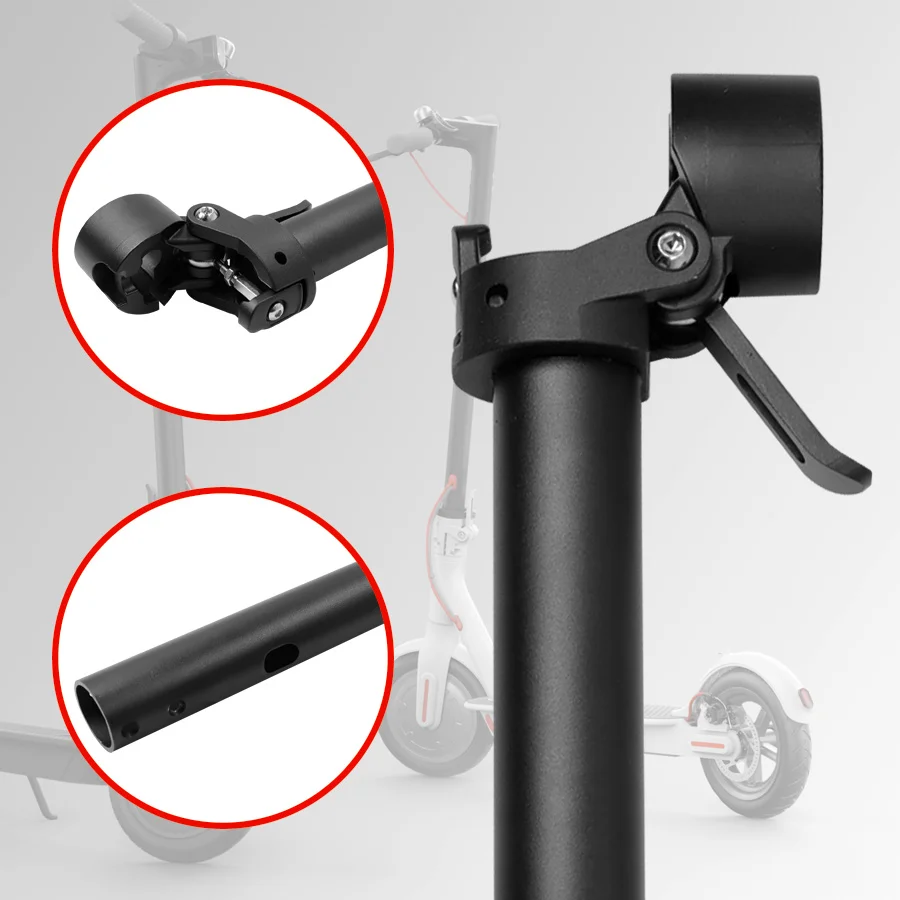 Electric Scooter Folding Pole Base Solid Metal Foldable E-Scooter Pole Base Solid Metal Lock Screw For Xiaomi M365 Accessories