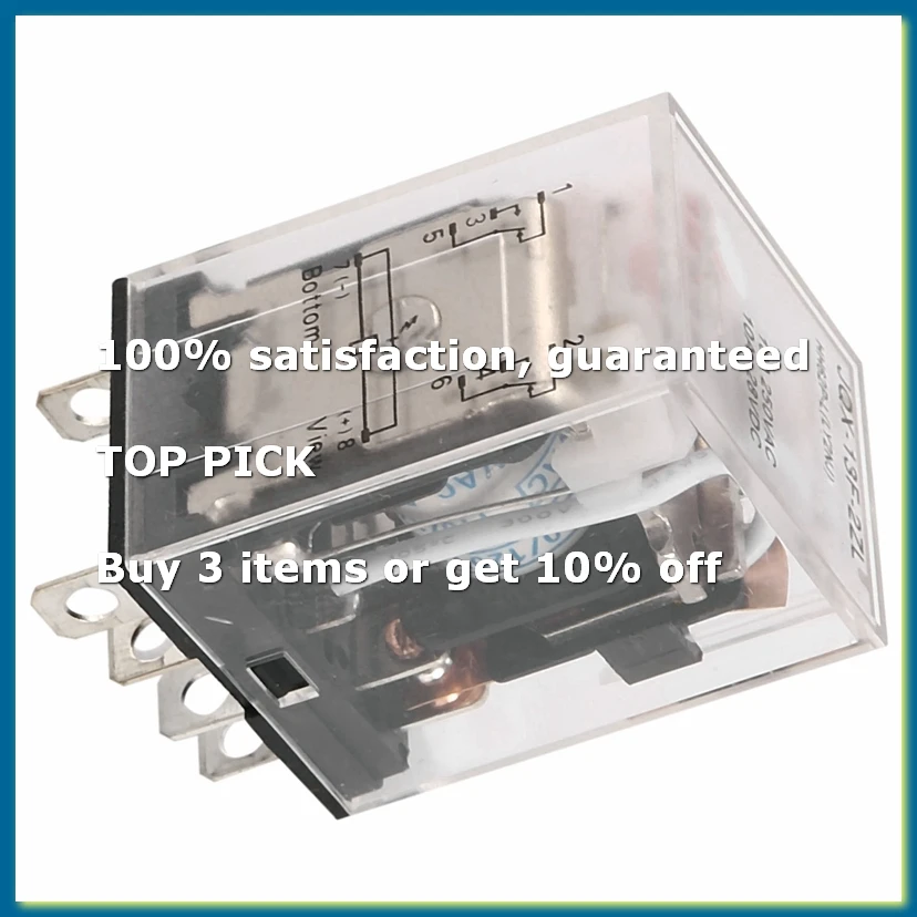 JQX-13FL AC 110V Coil DPDT 8-Pin 8P Electromagnetic Power Relay