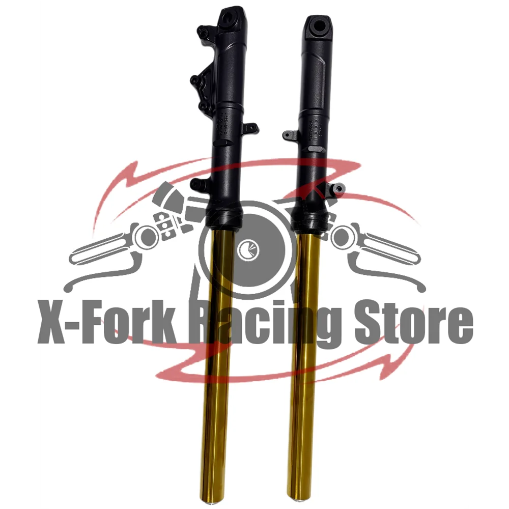 Used Front Fork Suspension Shock Absorber Set For Kawasaki NINJA400 2018-2024 2019 2020 2021 2022 2023 DLC Fork Inner Tubes