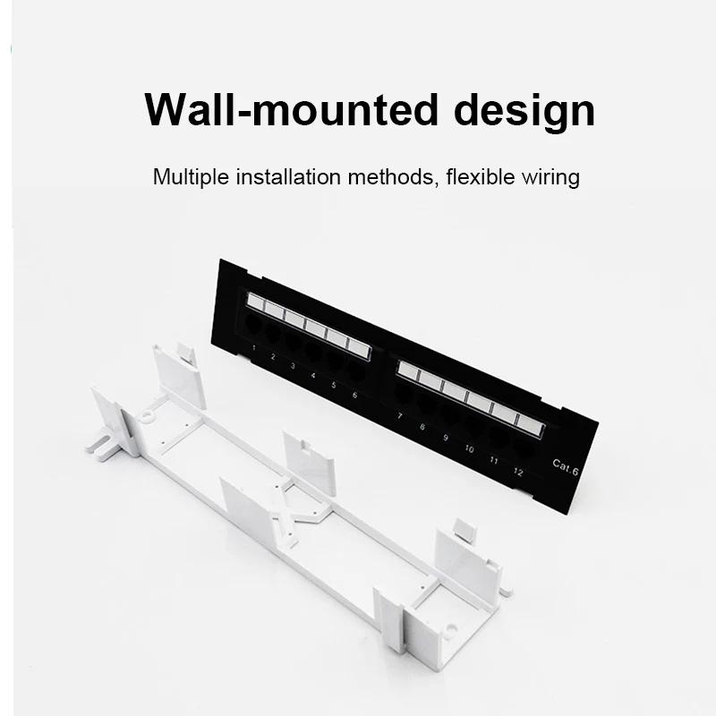 OMAY Network Tool Kit 12 Port CAT6 Patch Panel RJ45 Networking Wall Mount Rack Mount Bracket