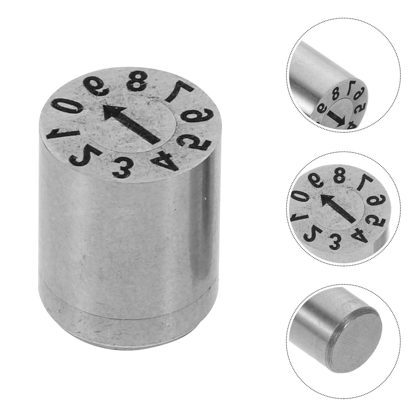 2Pcs Adjustable Date and Number Stamp Set 0-9 Sequential Number Stamper for Office Industrial Plastic Bottles Eggs Labeling