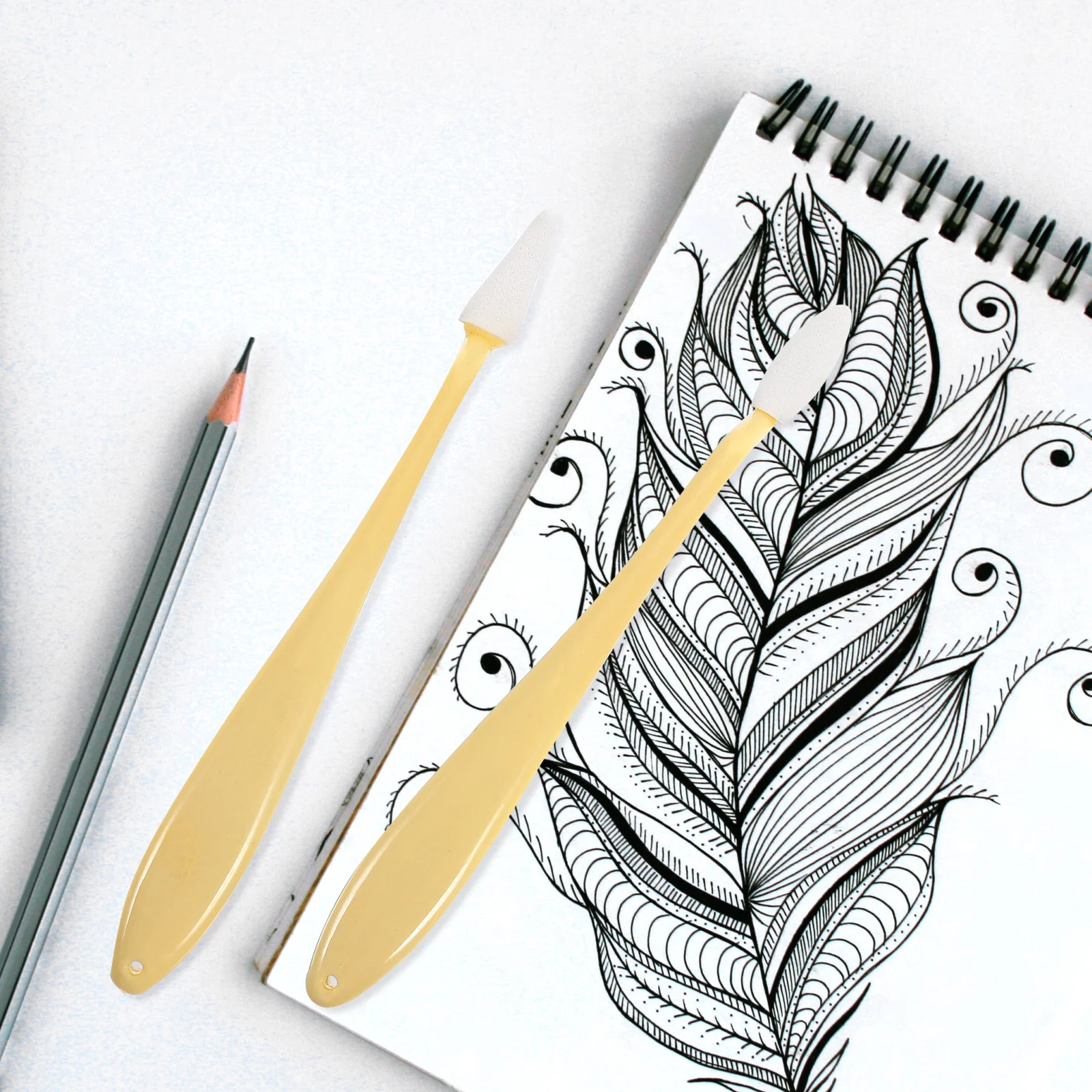 

1Set Paper Art Blenders Sketching Wipes Plastic Durable Sketch Tools for Artists Blending Stump Erasers Drawing Supplies