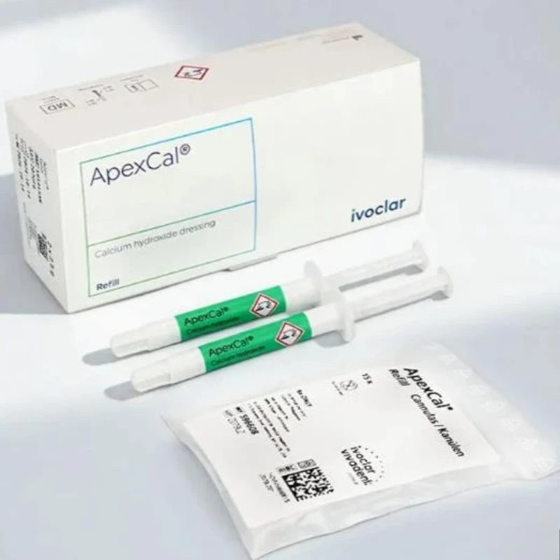 Ivoclar ApexCal Dental Calcium Hydroxide Disinfection Paste Oral Restoration Consumables Root Canal Disinfection Sterilization